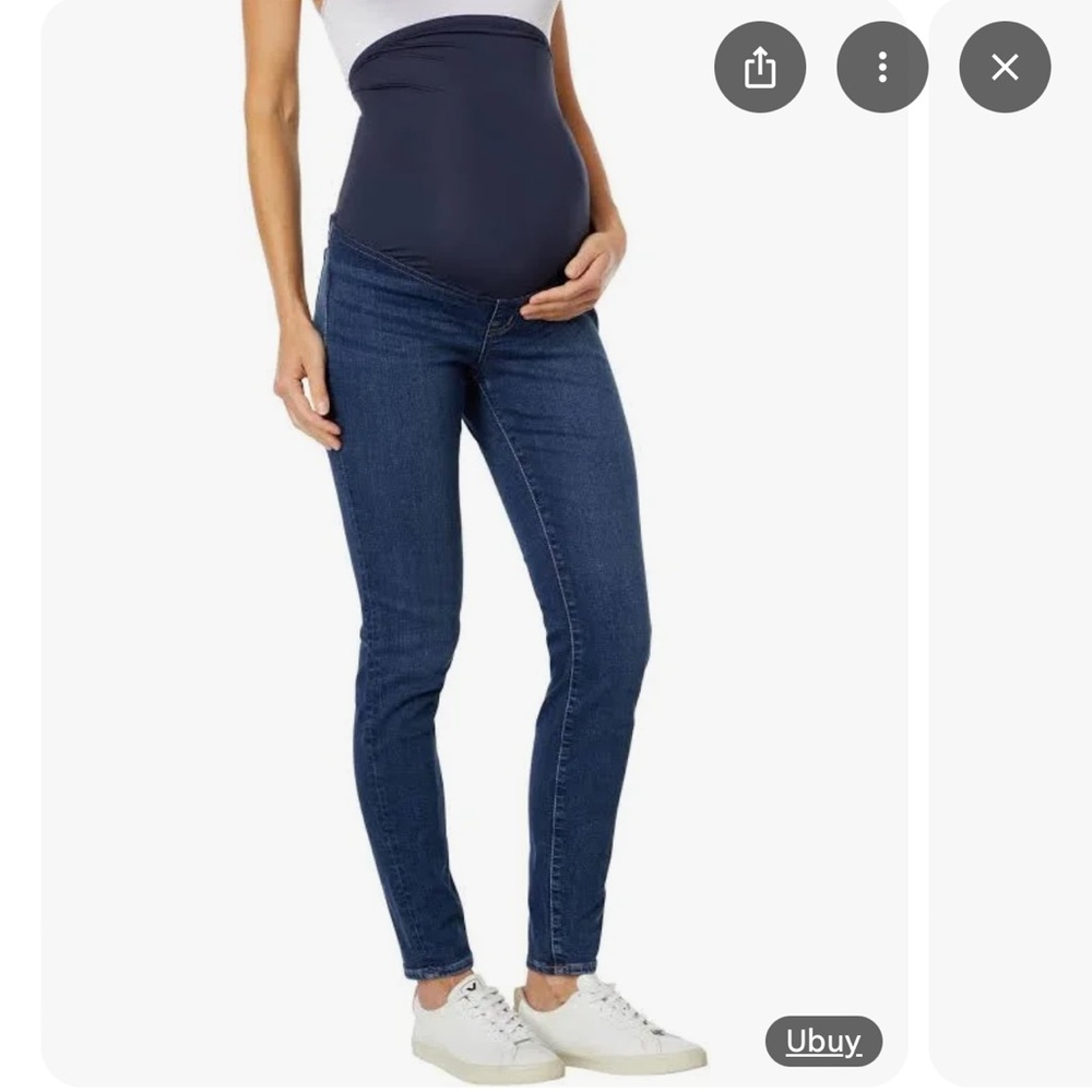 Madewell Maternity over the belly high rise skinny jeans size 24 Nwot